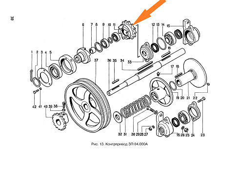 Звездочка ЗП 04.302 (z=13, t=25,4): купить в Уфе