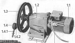 Мотор-редуктор со шкивом и звездочкой К 547 / К527 (Bonfiglioli): купить в Уфе