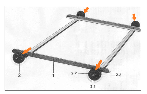 Ролик опорный К-527 (8 шт), К-547 (12 шт. =4 длин.+8 корот.): купить в Уфе