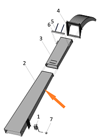 Лоток А-100-07.04.01.00 (Труба А-100): купить в Уфе