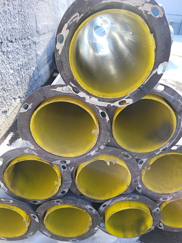 Зернопровод Ф=200 (длина 2м, толщина 2мм) с футеровкой полиуретан 3мм: купить в Уфе