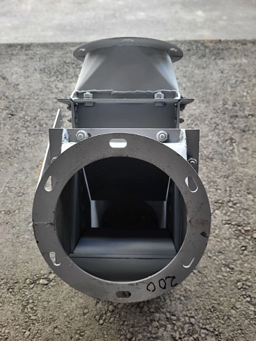 Клапан ручной симметричный ф200мм уг45гр (распределитель) : купить в Уфе