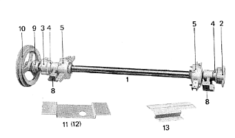 Вал привода решетного стана К 531 (в сборе): купить в Уфе