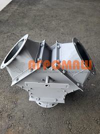 Клапан ручной симметричный ф200мм уг45гр (распределитель) : купить в Уфе