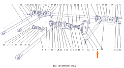 Шкив СВУ 60.05.104А (ф=340 ст.35 мм 2-х руч. В(б)): купить в Уфе
