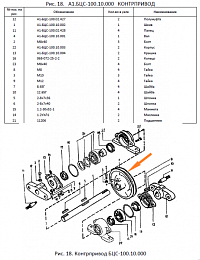 Шкив А1-БЦС-100.10.002 (d=180*30в(б)=1 руч.): купить в Уфе