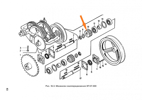 Шестерня ЗМ 07.601 (Z=17): купить в Уфе