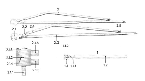 Тяга привода щеточной спаренная К-547: купить в Уфе