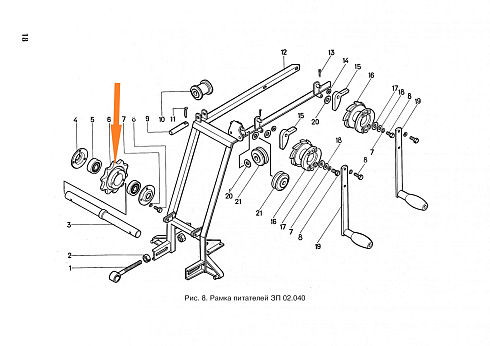 Звездочка ЗП 02.103 ( Z= 10, t=38,0) (А-100-04.01.01.01.11): купить в Уфе