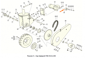 Звездочка малая МЗС-90.01.634 (z=12, t=19,05 внутр.ф=25 мм): купить в Уфе