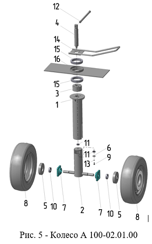 Колесо А 100-02.01.00 (без колес и ручки): купить в Уфе