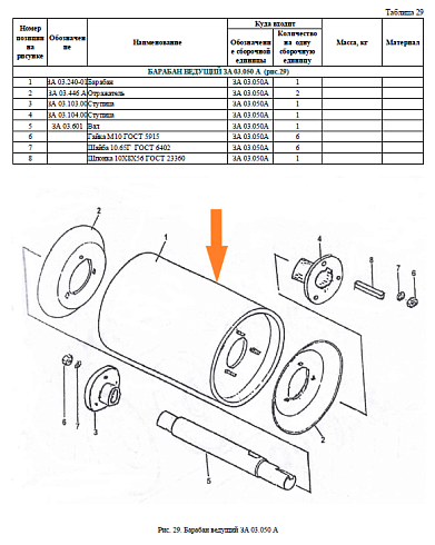 Барабан ведущий ЗА 03.050 (ПЗТ 11.010): купить в Уфе