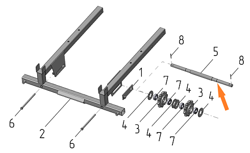 Ось А 150-06.11 (ПЗС 150.02.671): купить в Уфе