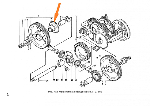 Шестерня коническая ЗМ 07.609 (в блок ЗП 07.030): купить в Уфе