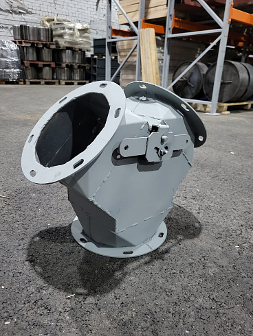 Клапан ручной симметричный ф200мм уг45гр (распределитель) : купить в Уфе