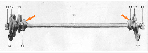 Подшипниковый узел главного вала с эксцентриком К-527,К547: купить в Уфе