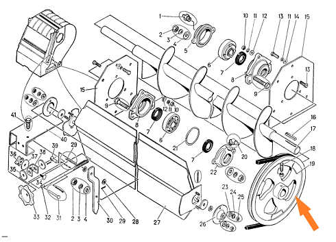 Шкив МПО 50.04.105 (1-руч В(б) ф=35, ф=300 мм.): купить в Уфе