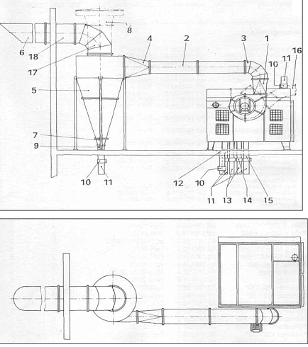 Система аспирации к машине ВРМ К52.7: купить в Уфе