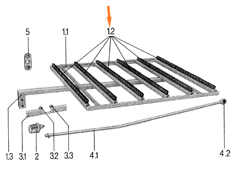 Щетка L=1080 (Петкус) 2х рядная: купить в Уфе