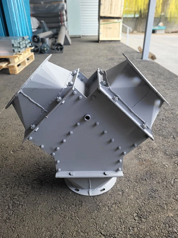 Клапан ручной симметричный ф200мм уг45гр (распределитель) : купить в Уфе