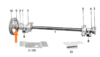 Шкив привода реш. Стана малый ф=100 ф=45: купить в Уфе