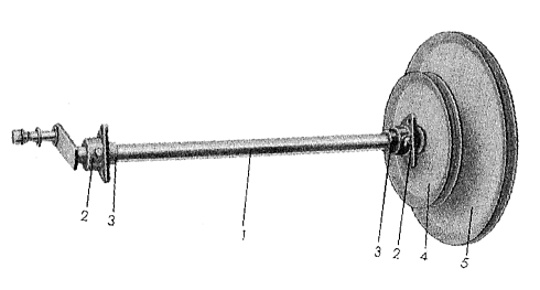 Вал привода щеточной тележки (Голый)  К 531 (без корпусов): купить в Уфе