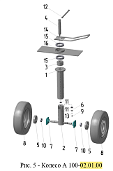 Колесо А 100-02.01.00 (без колес и ручки): купить в Уфе