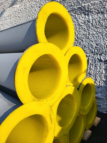 Зернопровод Ф=200 (длина 2м, толщина 2мм) с футеровкой полиуретан 3мм: купить в Уфе