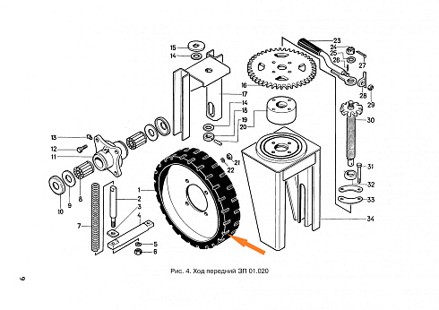 Колесо обрезиненное ЗПТ- 1-6-2: купить в Уфе