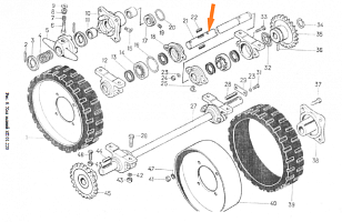 Вал ЗП 01.625 (ЗП 01.627) ход задний: купить в Уфе