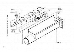 Шнек чистого зерна ОВИ 04.080-01 (ОВС-25) с кожухом: купить в Уфе