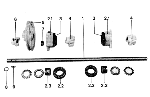 Вал привода триерного барабана К 531: купить в Уфе