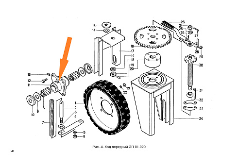Ступица ЗПТ 1007 (ход передний): купить в Уфе