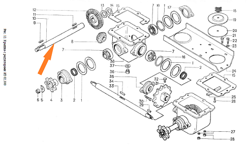 Вал ЗП 02.616 питатель, боковой: купить в Уфе