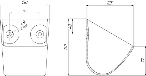 Ковш норийный полимерный МАСТУ 010: купить в Уфе